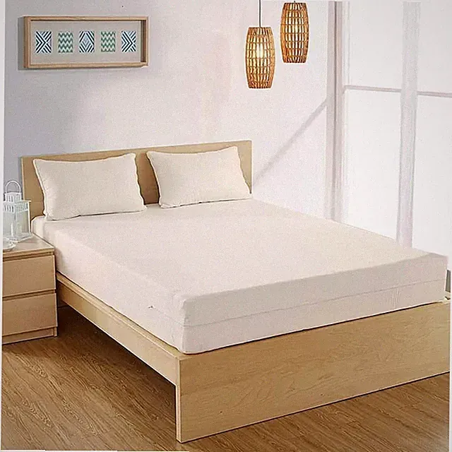 100% Cotton Fleetwood Cotton Mattress Cover, Zips around the mattress