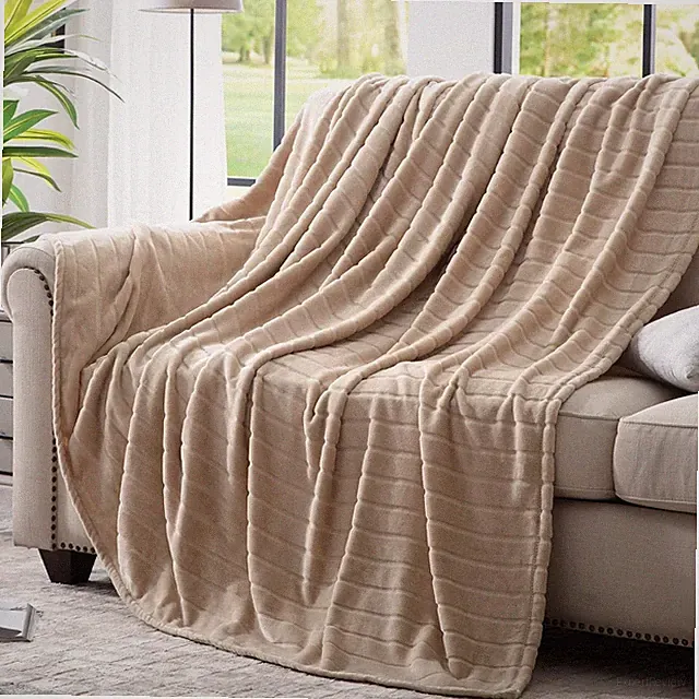 Bertte Throw Blanket 330 GSM Super Soft Lightweight Luxury Fleece Blanket 50x60"