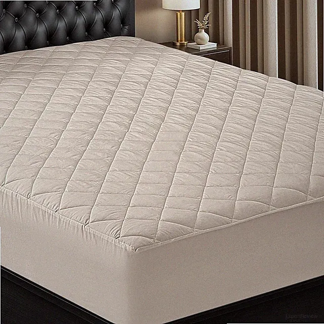 Queen Quilted Mattress Pad Cover, Fitted Topper Protector, Deep Pocket 16"